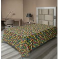 thumbnail image 1 of Ambesonne Geometric Flat Sheet, Colorful Cubes Repetition, TwinXL Size, Multicolor, 1 of 1