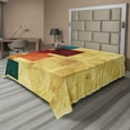 thumbnail image 1 of Ambesonne Geometric Flat Sheet, Grunge Squares, California King, Multicolor, 1 of 1