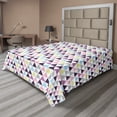 thumbnail image 1 of Ambesonne Geometric Flat Sheet, Hipster Mosaic Design, California King, Multicolor, 1 of 1