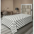 thumbnail image 1 of Ambesonne Geometric Flat Sheet, Large Polka Dots, TwinXL Size, Black White, 1 of 1
