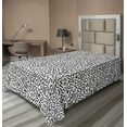 thumbnail image 1 of Ambesonne Geometric Flat Sheet, Vintage Lines Circles, TwinXL Size, Black White, 1 of 1