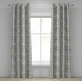 thumbnail image 1 of Ambesonne Geometric Grommet Curtain, Abstract Stone Print Art, 50"x72", Coconut Pale Grey and Ivory, 1 of 1