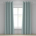 thumbnail image 1 of Ambesonne Geometric Grommet Curtain, Cubes Squares Art, 50" x 72", Reseda Green Slate Blue, 1 of 6