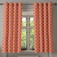 thumbnail image 1 of Ambesonne Geometric Grommet Curtain, Dots Squares Checked, 50" x 63", Sky Blue Marigold, 1 of 6