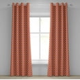 thumbnail image 1 of Ambesonne Geometric Grommet Curtain, Dots Squares Checked, 50" x 84", Sky Blue Marigold, 1 of 6