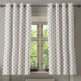 thumbnail image 1 of Ambesonne Geometric Grommet Curtain, Geometric Art, 50" x 54", Charcoal Grey Beige, 1 of 6
