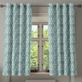 thumbnail image 1 of Ambesonne Geometric Grommet Curtain, Oval Doodle, 50" x 63", Coconut Turquoise, 1 of 6