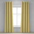 thumbnail image 1 of Ambesonne Geometric Grommet Curtain, Triangle Square Shape, 50" x 84", Marigold and White, 1 of 6
