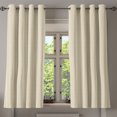 thumbnail image 1 of Ambesonne Geometric Grommet Curtain, Vertical Ornaments, 50" x 63", Cream and Pale Pink, 1 of 6