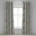 thumbnail image 1 of Ambesonne Geometric Grommet Curtain, Weathered Look Grunge Art, 50"x72", Teal Pale Grey Warm Taupe, 1 of 1