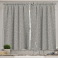 thumbnail image 1 of Ambesonne Geometric Kitchen Curtains, Circular Rhombus Shapes, 55"x45", Charcoal Grey and Eggshell, 1 of 3