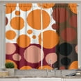 thumbnail image 1 of Ambesonne Geometric Kitchen Curtains, Ink Splashed Backdrop, 55"x39", Multicolor, 1 of 2