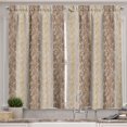 thumbnail image 1 of Ambesonne Geometric Kitchen Curtains, Minimalist Stripe Pattern, 55"x39", Dark Mustard Umber, 1 of 3