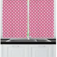 thumbnail image 1 of Ambesonne Geometric Kitchen Curtains, Modern Creative Symmetry, 55"x45", Pink Multicolor, 1 of 1