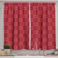 thumbnail image 1 of Ambesonne Geometric Kitchen Curtains, Modern Grunge Square Art, 55"x39", Paprika Indigo Ceil Blue, 1 of 1