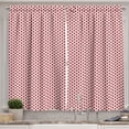 thumbnail image 1 of Ambesonne Geometric Kitchen Curtains, Vertical Alignment Modern, 55"x45", Pale Pink and Burgundy, 1 of 3