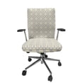 thumbnail image 1 of Ambesonne Geometric Office Chair Cover Stretchable High Back, Moroccan Floral Art, Taupe Pale Yellow, 1 of 1