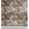 thumbnail image 1 of Ambesonne Geometric Peel & Stick Wallpaper for Home, Floral Pattern Shapes Art, 13"x100", Cocoa Dark Cocoa Beige, 1 of 5