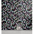 thumbnail image 1 of Ambesonne, Geometric Peel & Stick Wallpaper for Home, Quadrant Square Pattern, 13"x36", Pale Petrol Blue Purple, 1 of 5