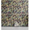 thumbnail image 1 of Ambesonne, Geometric Peel & Stick Wallpaper for Home, Surreal Quadrant Squares, 13"x100", Avocado Green Purple Teal, 1 of 1