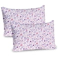 thumbnail image 1 of Ambesonne Geometric Pillow Sham 2 Pack, Circulars, 30"x20", Pink Violet, 1 of 3