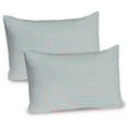 thumbnail image 1 of Ambesonne Geometric Pillow Sham 2 Pack, Dots Rows Pastel Tones, 30"x20", Coral and Pale Blue, 1 of 3