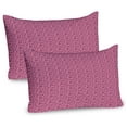thumbnail image 1 of Ambesonne Geometric Pillow Sham 2 Pack, Rectangles Motif, 26"x20", Dark Magenta Pink, 1 of 3