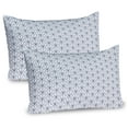 thumbnail image 1 of Ambesonne Geometric Pillow Sham 2 Pack, Seigaiha Pattern, 30"x20", Cadet Blue White, 1 of 3