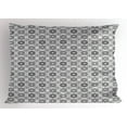 thumbnail image 1 of Ambesonne Geometric Pillow Sham, Abstract Hexagons, 36" X 20", Grey Pale Grey, 1 of 2