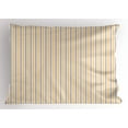 thumbnail image 1 of Ambesonne Geometric Pillow Sham, Blue White Striped, 36" X 20", Orange White Cadet Blue, 1 of 2