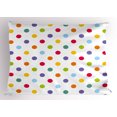 thumbnail image 1 of Ambesonne Geometric Pillow Sham, Cheerful Design Polka Dot, 36" X 20", Multicolor, 1 of 2
