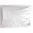 thumbnail image 1 of Ambesonne Geometric Pillow Sham, Drizzling Funky Rain, 26" X 20", Multicolor, 1 of 2