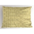 thumbnail image 1 of Ambesonne Geometric Pillow Sham, Hot and Dry Deserts, 26" X 20", Pale Coffee and White, 1 of 2
