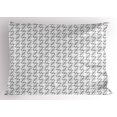thumbnail image 1 of Ambesonne Geometric Pillow Sham, Intersecting Squares, 36" X 20", Black Pale Grey White, 1 of 2
