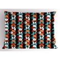 thumbnail image 1 of Ambesonne Geometric Pillow Sham, Modern Hexagon Design, 26" X 20", Turquoise Salmon, 1 of 2