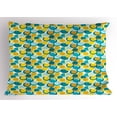 thumbnail image 1 of Ambesonne Geometric Pillow Sham, Nested Circle and Dot, 26" X 20", Multicolor, 1 of 2