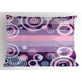 thumbnail image 1 of Ambesonne Geometric Pillow Sham, Rounds Bold Borders, 36" X 20", Hot Pink Magenta, 1 of 2