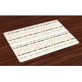 thumbnail image 1 of Ambesonne Geometric Place Mats Set of 4, Soft Tribal Arrows, Standard Size, Multicolor, 1 of 4