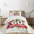 thumbnail image 1 of Ambesonne Geometric Quilted Bedspread Set 2 Pcs, Birthday Castle Boat, Twin Size, Multicolor, 1 of 5