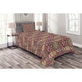 thumbnail image 1 of Ambesonne Geometric Quilted Bedspread Set 2 Pcs, Japanese Chevron, Twin Size, Multicolor, 1 of 5