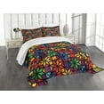thumbnail image 1 of Ambesonne Geometric Quilted Bedspread Set 2 Pcs, Window Glass Pattern, Twin Size, Multicolor, 1 of 5