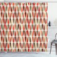 thumbnail image 1 of Ambesonne Geometric Shower Curtain, 70s Retro Style, 69"Wx84"L, Multicolor, 1 of 3