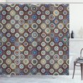 thumbnail image 1 of Ambesonne Geometric Shower Curtain, Abstract Big Dots, 69"Wx70"L, Multicolor, 1 of 3