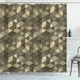 thumbnail image 1 of Ambesonne Geometric Shower Curtain, Abstract Retro Modern Art, 69"Wx75"L, Fawn Beige, 1 of 4