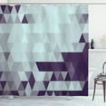 thumbnail image 1 of Ambesonne Geometric Shower Curtain, Abstract Triangle Pattern, 69"Wx84"L, Pale Seafoam, 1 of 4