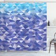 thumbnail image 1 of Ambesonne Geometric Shower Curtain, Art Poly Mesh Look Shapes, 69"Wx84"L, Sky Blue Lavender, 1 of 1