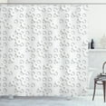 thumbnail image 1 of Ambesonne Geometric Shower Curtain, Circuit Band, 69"Wx70"L, Grey, 1 of 3