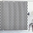 thumbnail image 1 of Ambesonne Geometric Shower Curtain, Circular Disc Forms, 69"Wx75"L, White, 1 of 5