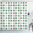 thumbnail image 1 of Ambesonne Geometric Shower Curtain, European Retro Polka Dots, 69"Wx70"L, Fern Green, 1 of 4