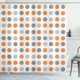 thumbnail image 1 of Ambesonne Geometric Shower Curtain, European Retro Polka Dots, 69"Wx70"L, Orange Dimgray, 1 of 4